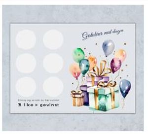Hovedbilde Gratulasjonskort med skrapefelt