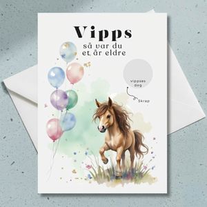 Hovedbilde Gratulasjonskort med skrapefelt